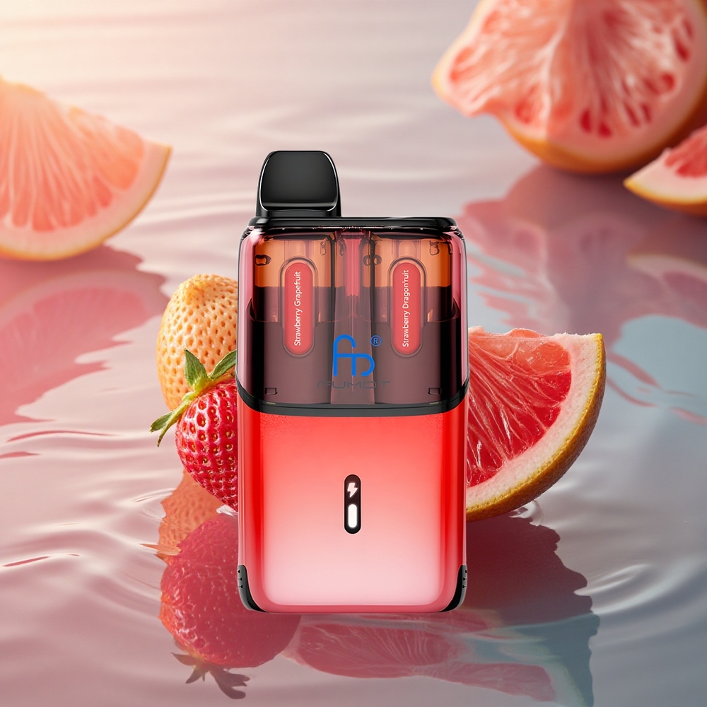 Fumot Ultra T32000 Puffs Strawberry Dragonfruit Mesh Coil Fast Charge