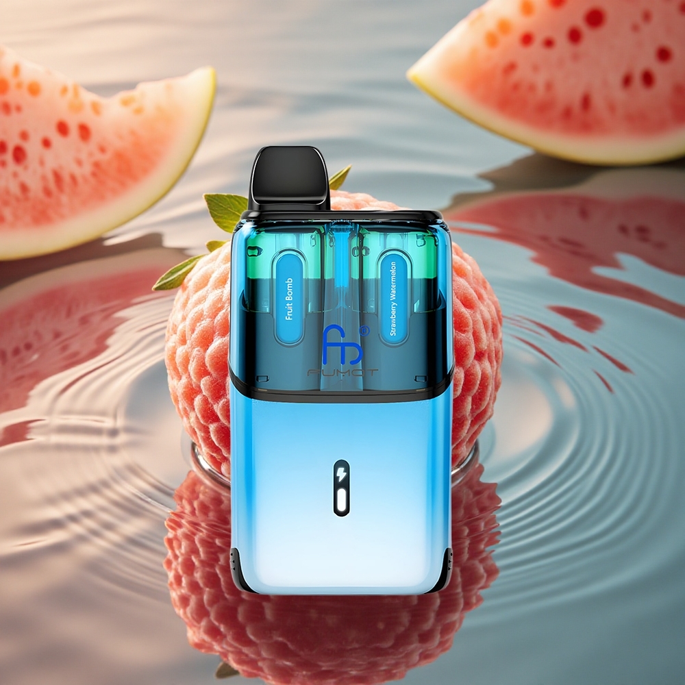 Fumot Ultra T32000 Puffs Strawberry Watermelon Bomb - Fast Charging Mesh Coil