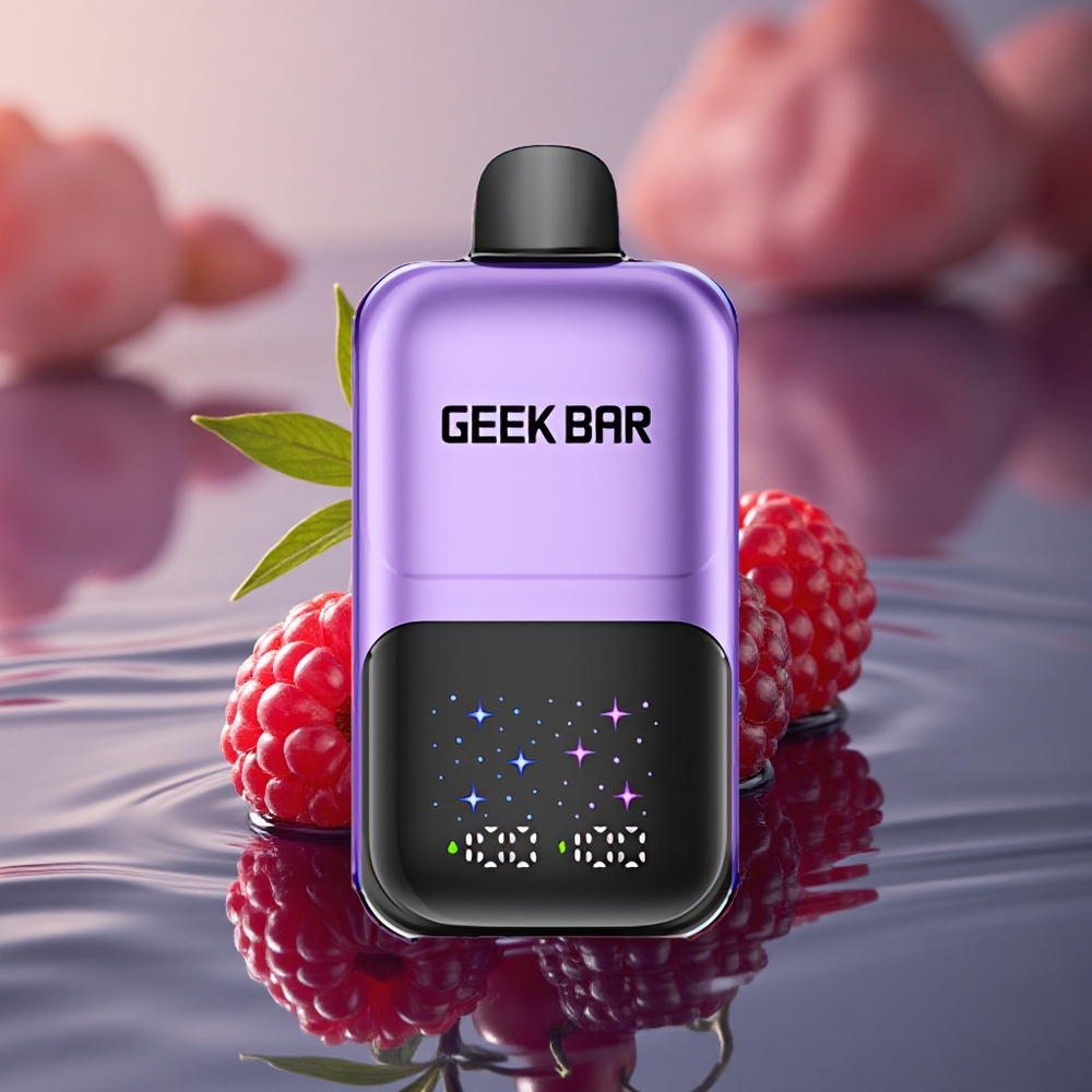 GEEK BAR 2GO 20ml 50000 Puffs Grape & Raspberry Interactive Screen Dual Tank