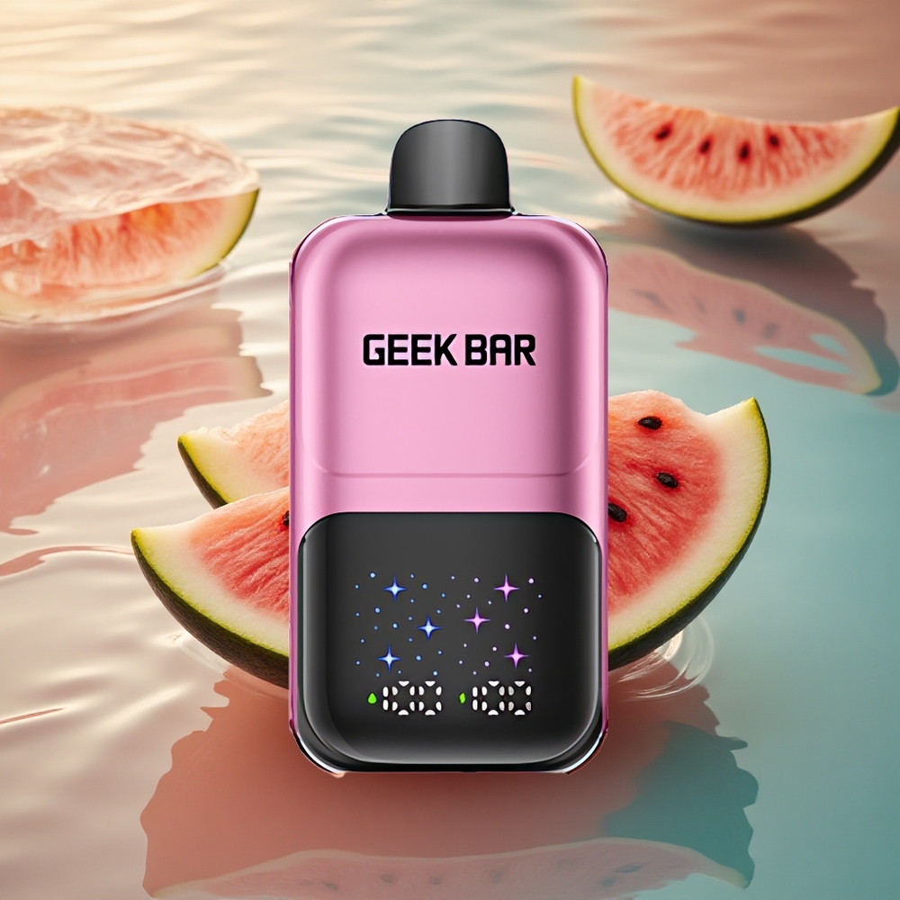 GEEK BAR 2GO 20ml 50000 Puffs Peach & Watermelon Dual Tank Adjustable Coolness