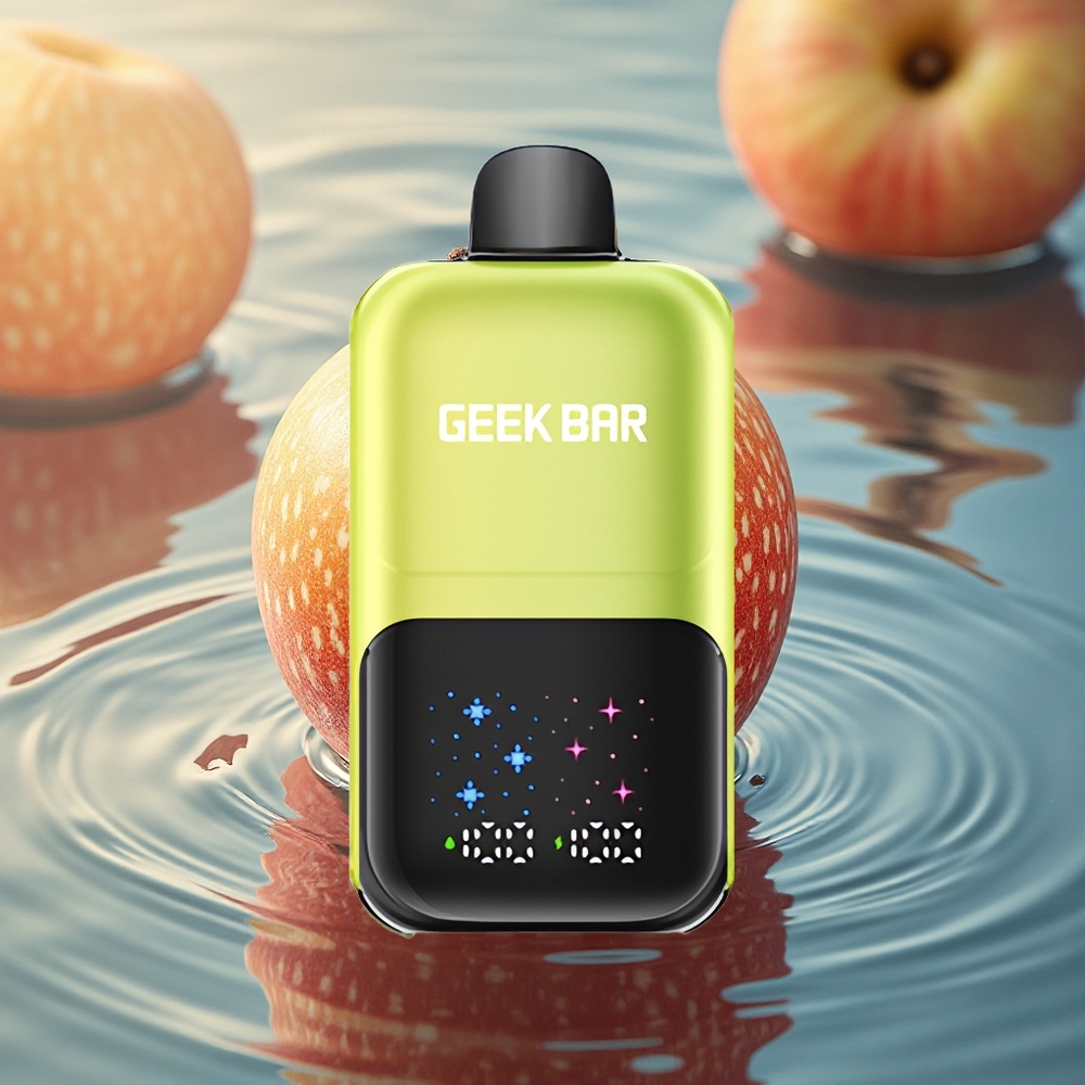 GEEK BAR 2GO 20ml 50000 Puffs Sour Apple Ice Dual Tank Rechargeable Adjustable Coolness