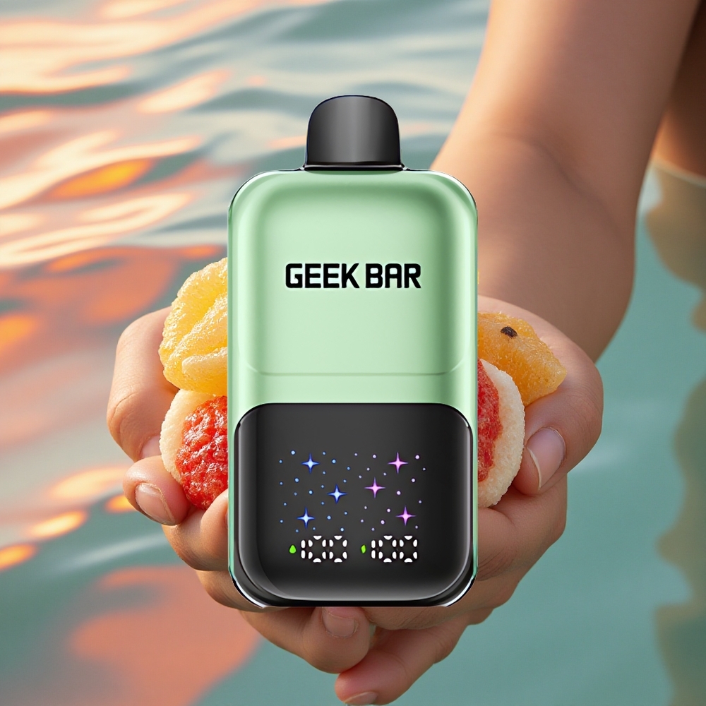 GEEK BAR 2GO 20ml 50000 Puffs Sour Candy & Sour Fruits Dual Tank Adjustable Flavors Rechargeable