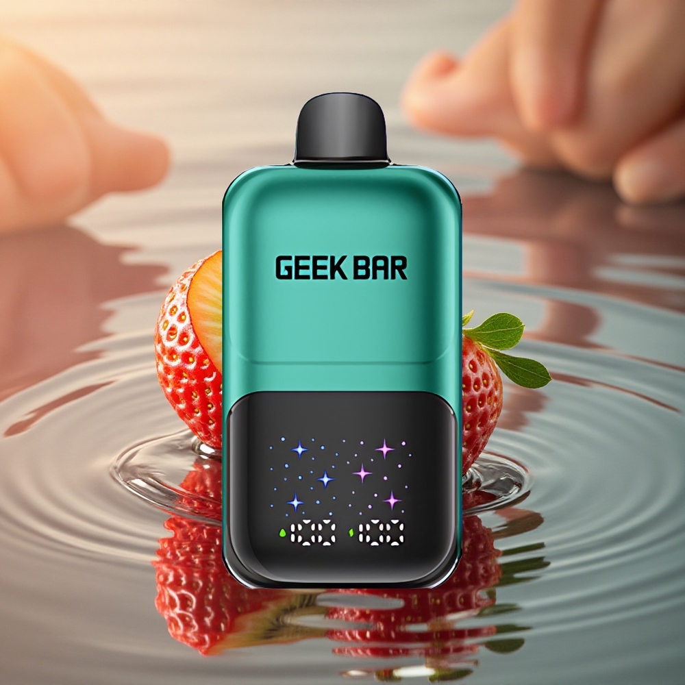 GEEK BAR 2GO 20ml 50000 Puffs Strawberry & Kiwi Dual Tank Adjustable Coolness Rechargeable