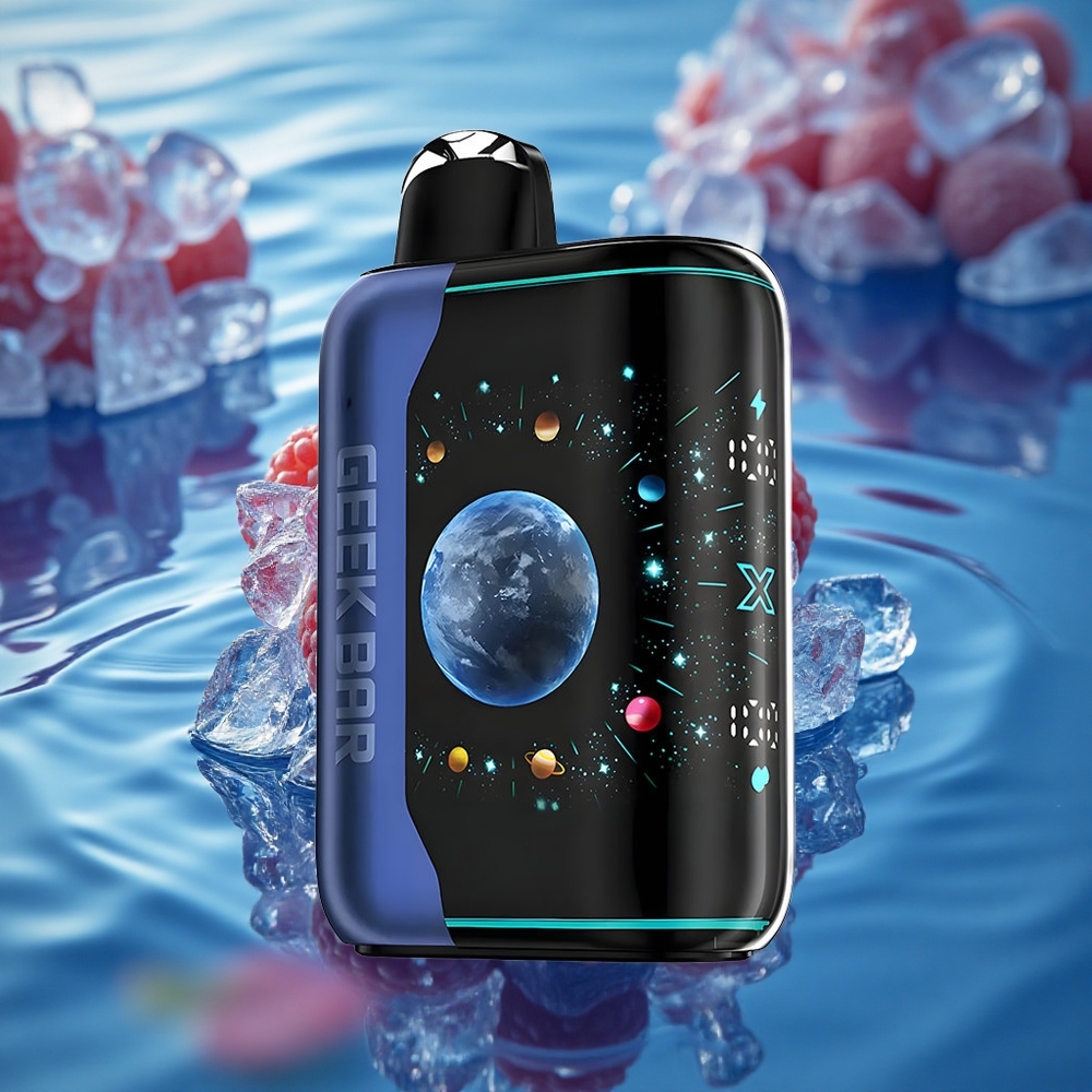 GEEK BAR Platinum Edition 25000 Puffs Platinum Razz Ice with Dual Mesh & Quick Charge