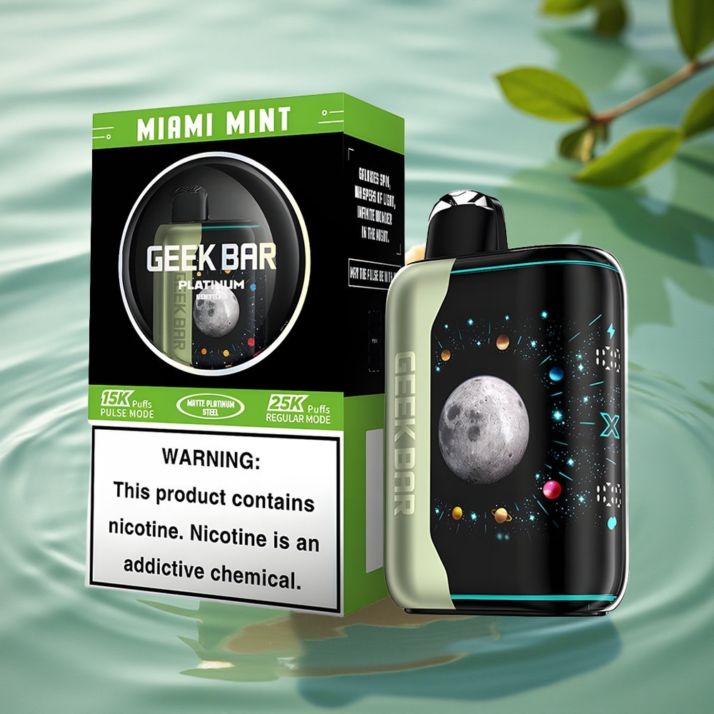 GEEK BAR Platinum Edition 25000 Puffs Platinum Steel Mint