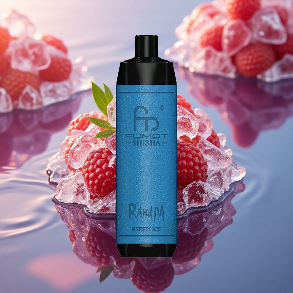 RandM Fumot Shisha 10000 Puffs Berry Ice Mesh LED