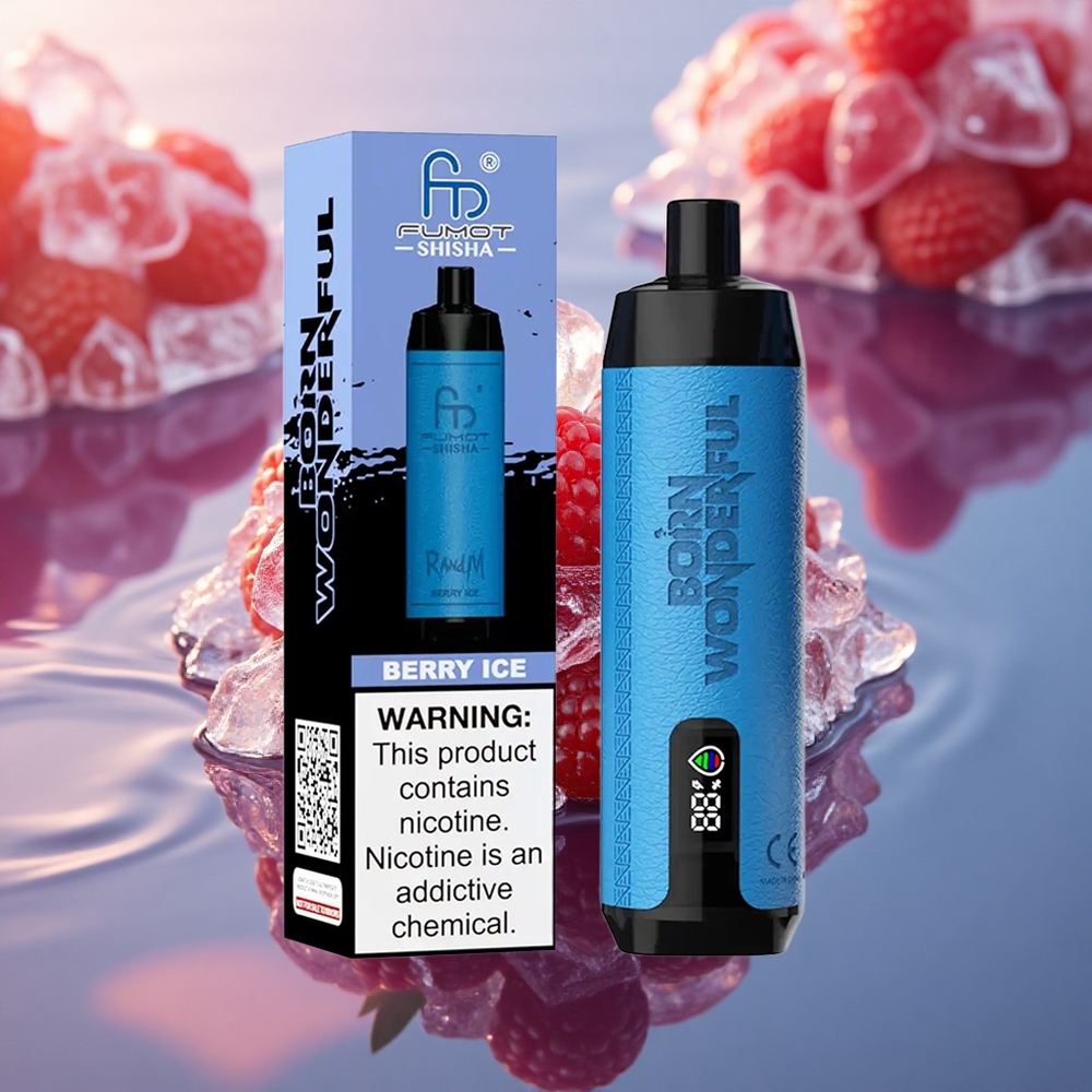 RandM Fumot Shisha 10000 Puffs Berry Ice Mesh LED
