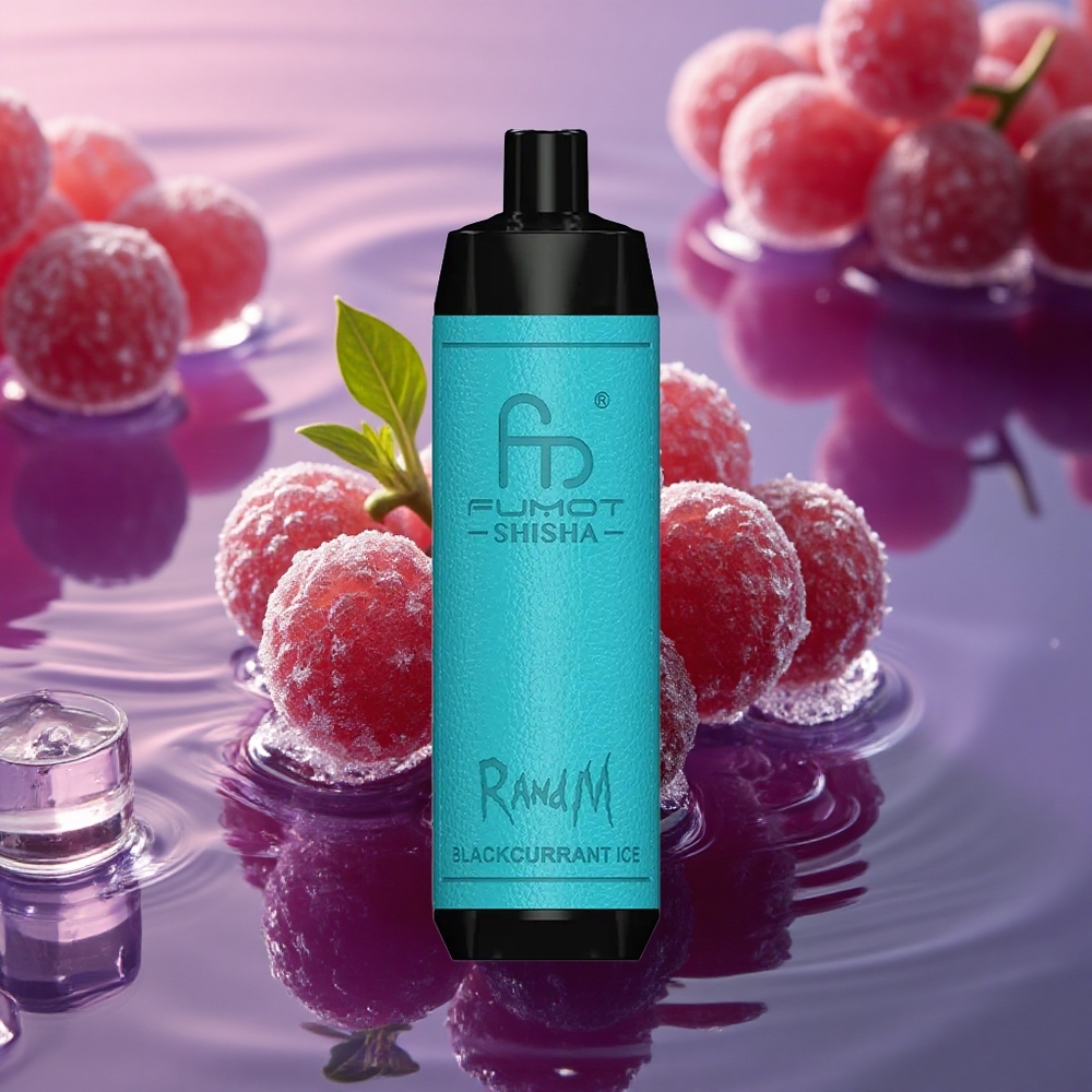 RandM Fumot Shisha 10000 Puffs Blackcurrant Ice 18mL 0.6ohm Type-C