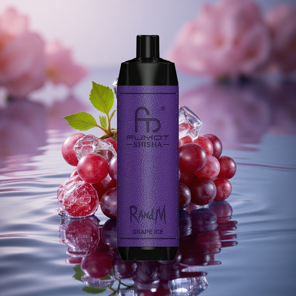 RandM Fumot Shisha 10000 Puffs Grape Ice 18ml Mesh