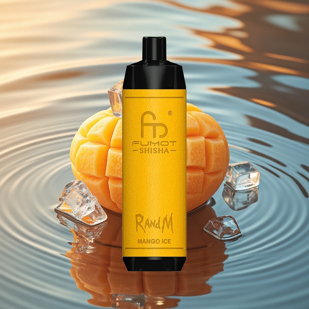 RandM Fumot Shisha 10000 Puffs Mango Ice 18ml Mesh