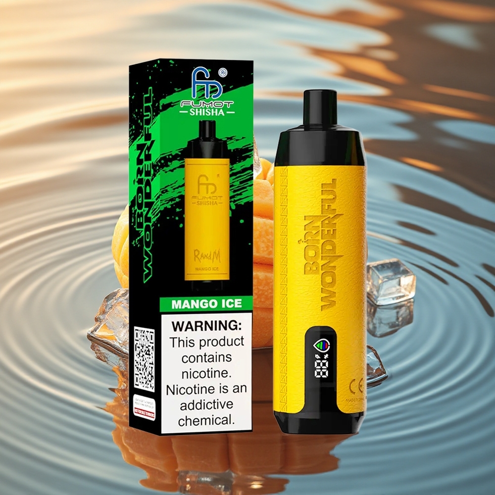 RandM Fumot Shisha 10000 Puffs Mango Ice 18ml Mesh