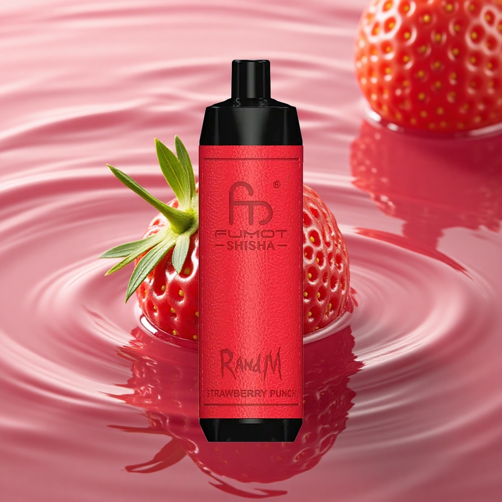 RandM Fumot Shisha 10000 Puffs Strawberry Punch 18ml Mesh 0.5%