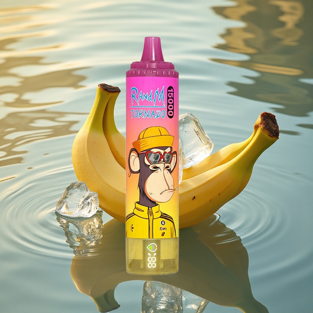 RandM Fumot Tornado 15000 Puffs Banana Ice Mesh 25ml