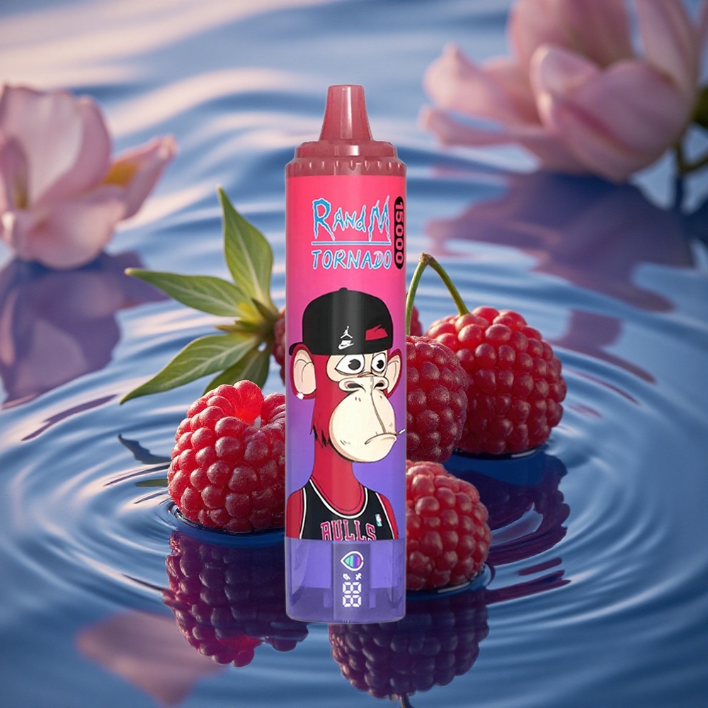 RandM Fumot Tornado 15000 Puffs Blueberry Raspberry LCD 25ml Mesh