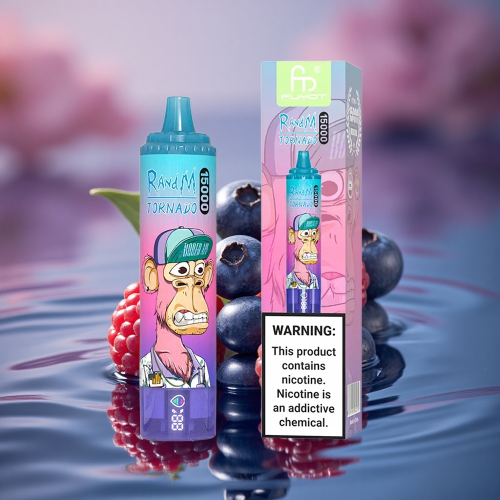 RandM Fumot Tornado 15000 Puffs Blueberry Raspberry Mesh 25ml LCD