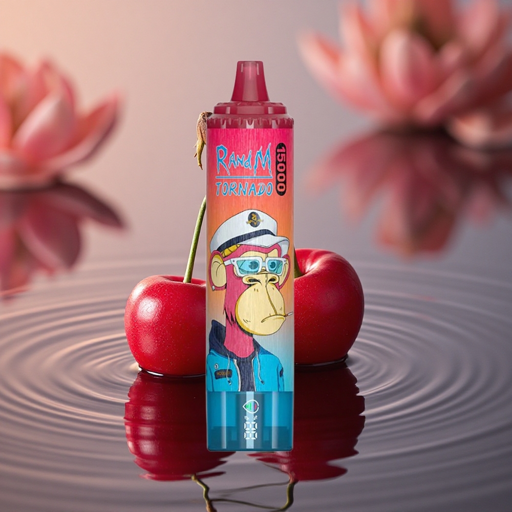 RandM Fumot Tornado 15000 Puffs Cherry Mesh 25ml LCD