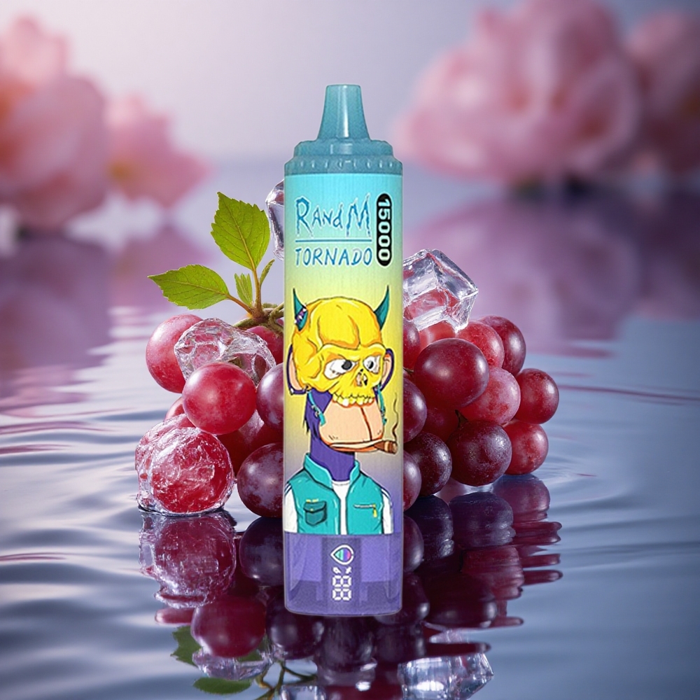 RandM Fumot Tornado 15000 Puffs Grape Ice Mesh 25ml LCD