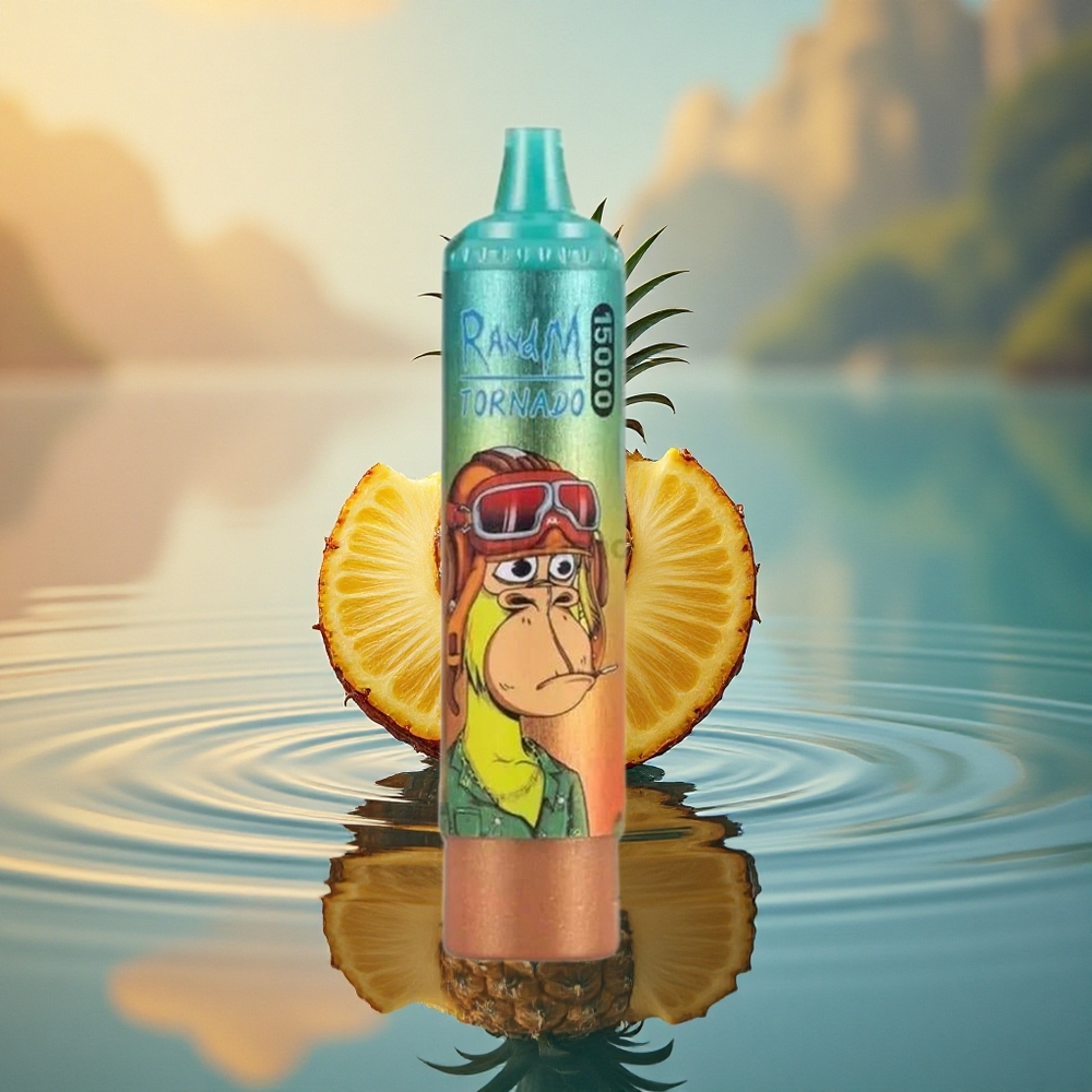 RandM Fumot Tornado 15000 Puffs Iced Pineapple Mesh 25ml LCD