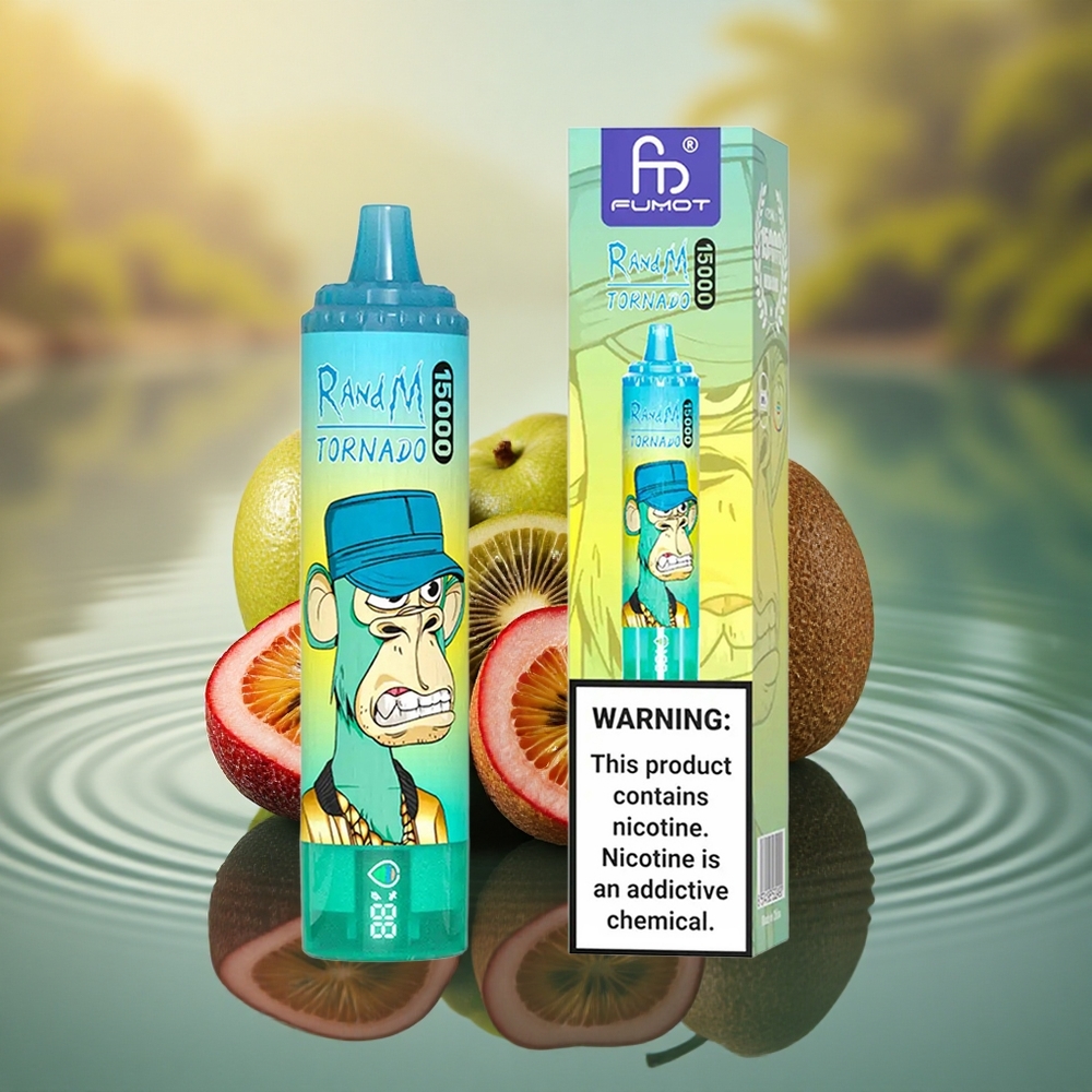 RandM Fumot Tornado 15000 Puffs Kiwi Passion Fruit Guava Mesh 25ml Type-C
