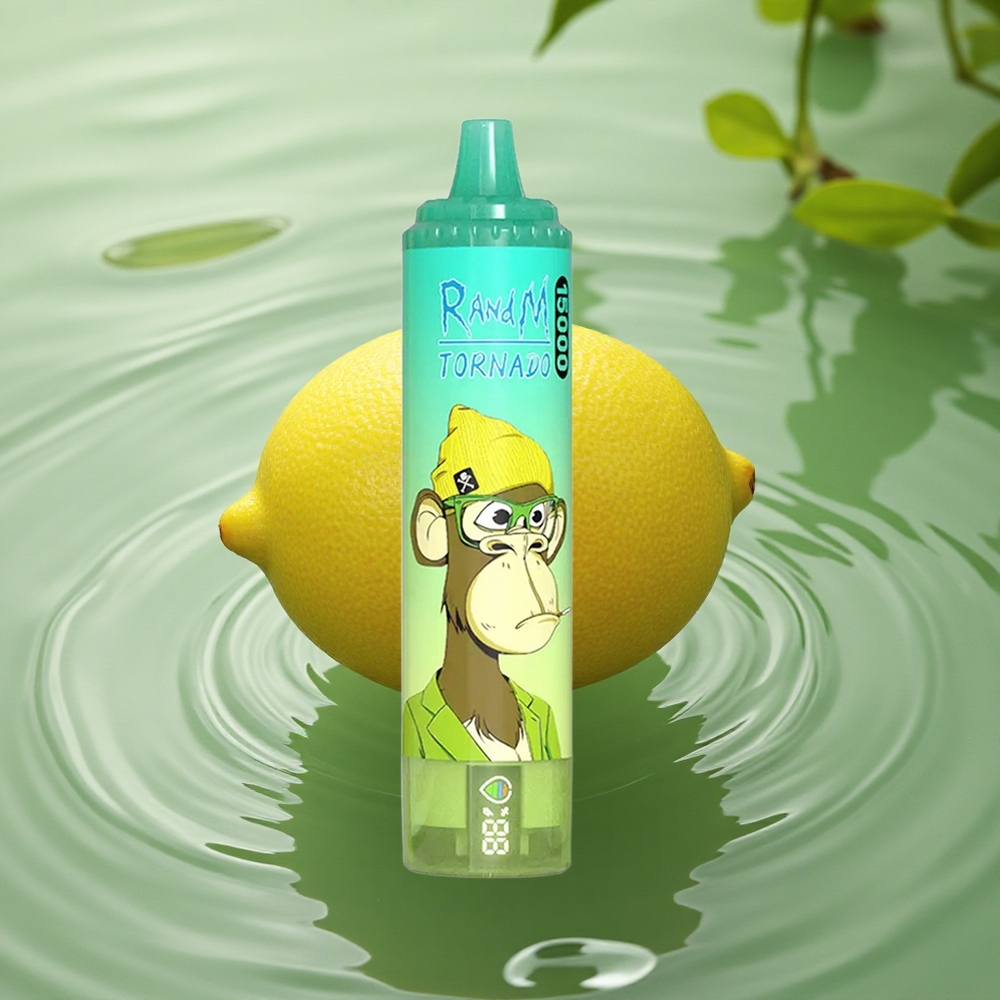 RandM Fumot Tornado 15000 Puffs Lemon Lime 25ml Mesh LCD