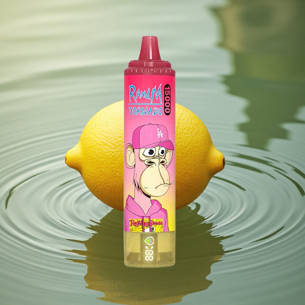 RandM Fumot Tornado 15000 Puffs Lemon Mesh 25ml Type-C LCD