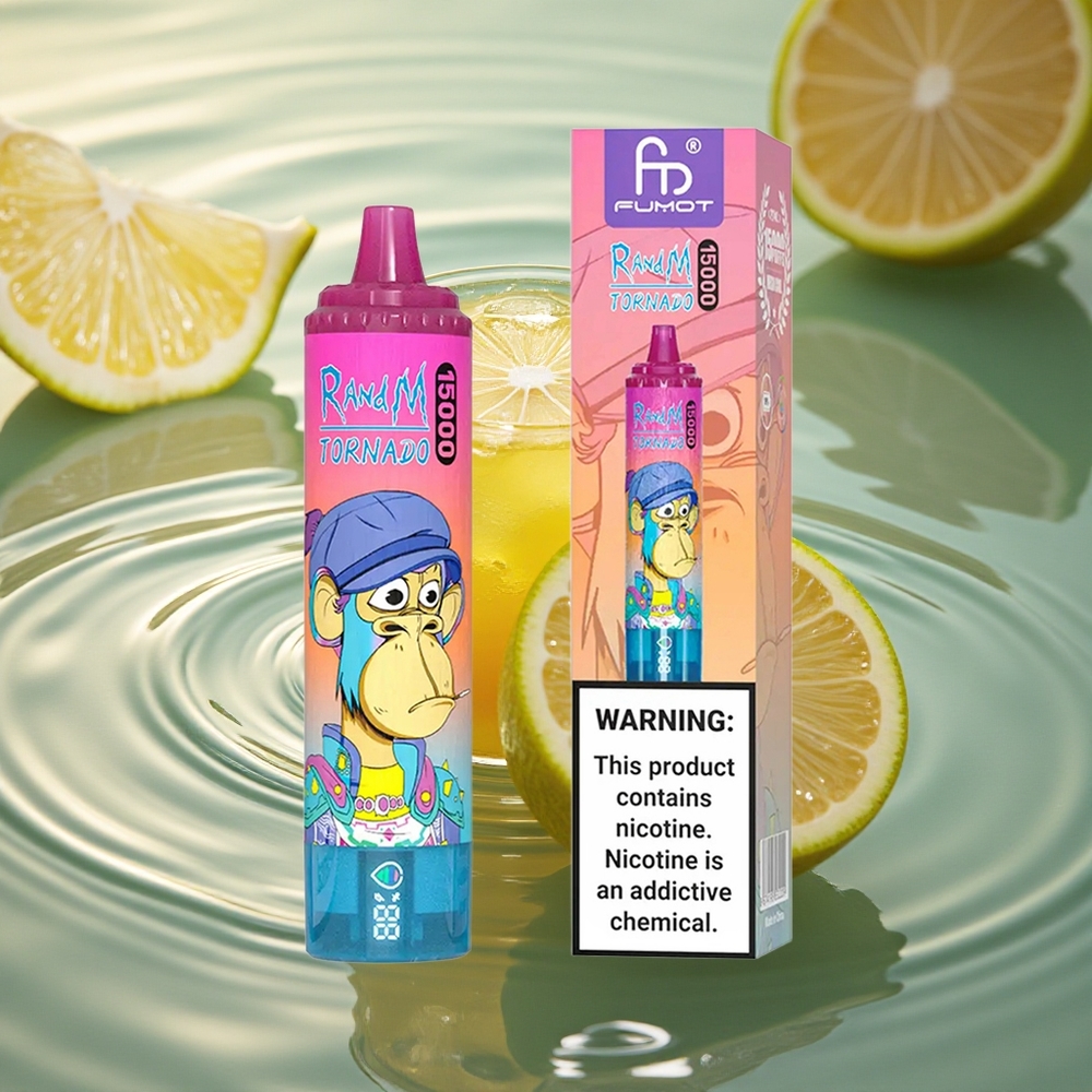 RandM Fumot Tornado 15000 Puffs Lemonade Mesh 25ml Type-C LCD