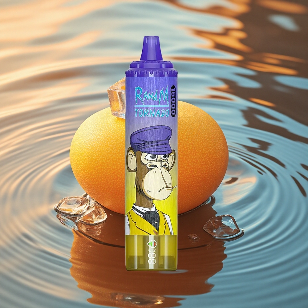 RandM Fumot Tornado 15000 Puffs Mango On Ice 25ml Mesh LCD