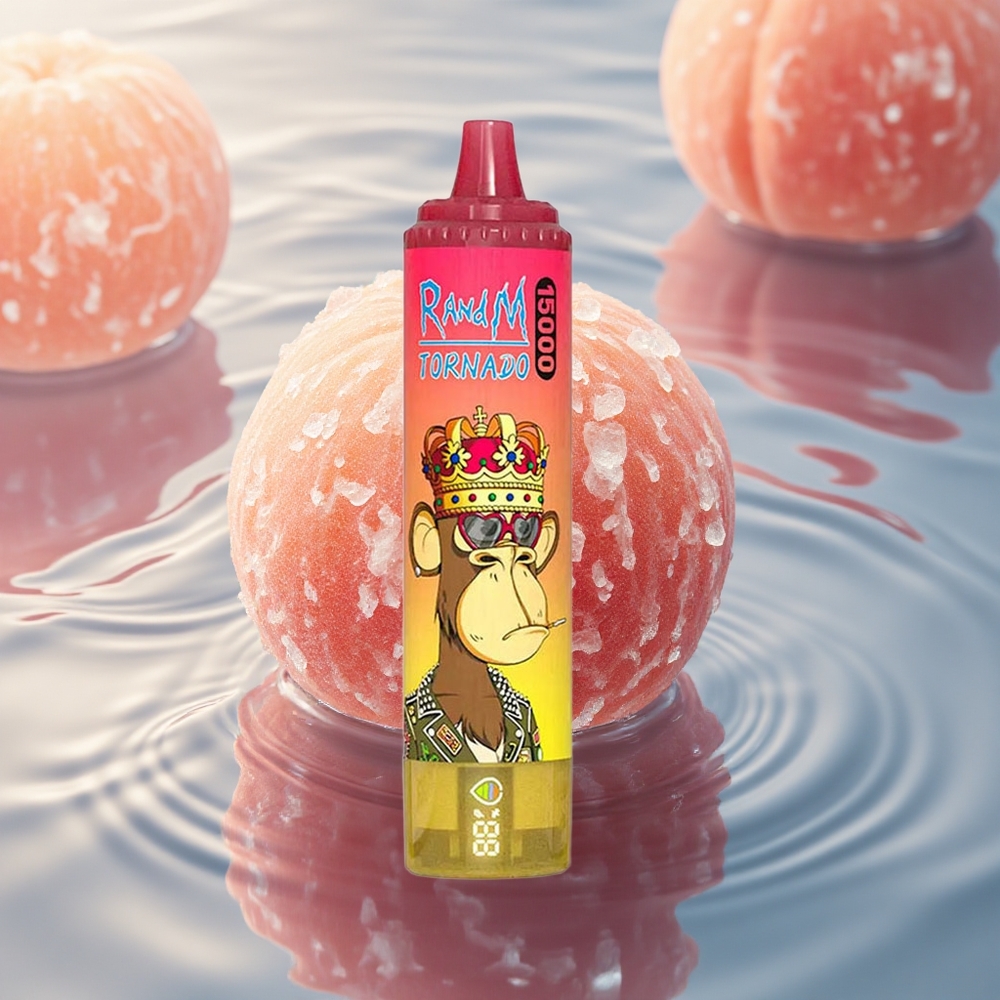 RandM Fumot Tornado 15000 Puffs Peach Ice 25ml Mesh