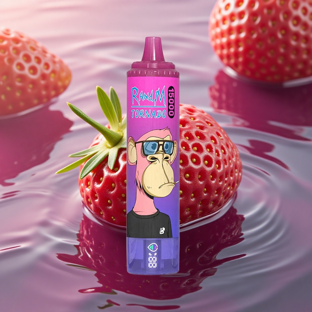 RandM Fumot Tornado 15000 Puffs Strawberry Grape Mesh 25ml LCD
