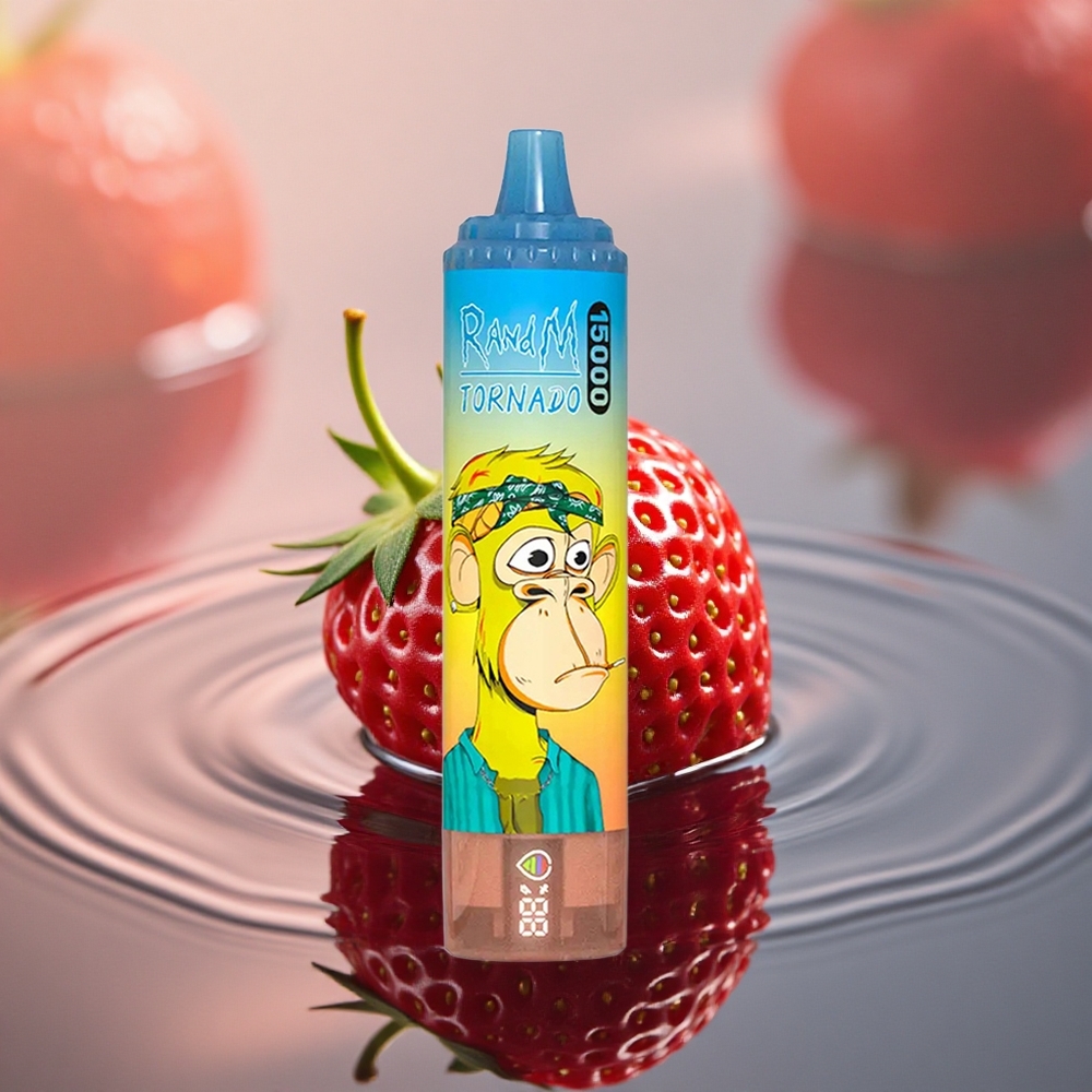 RandM Fumot Tornado 15000 Puffs Strawberry Mesh 25ml LCD