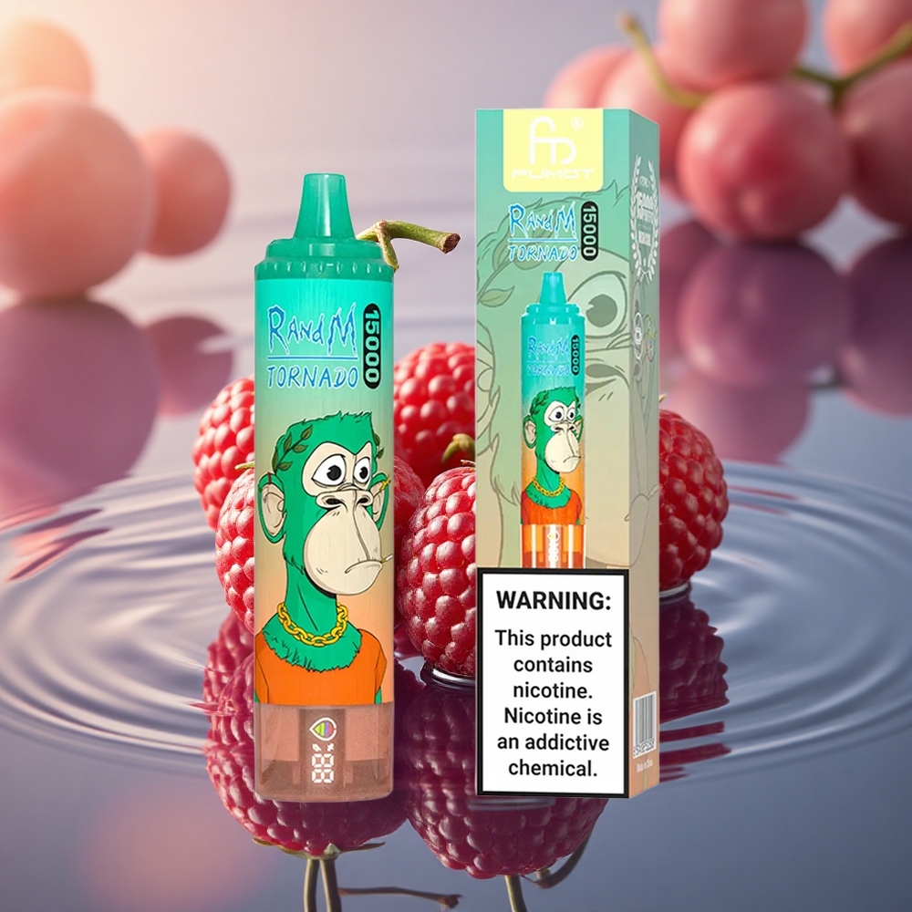 RandM Fumot Tornado 15000 Puffs Triple Berry Mesh LCD