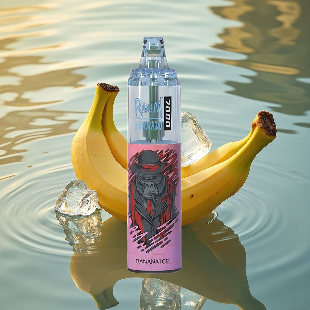 RandM Fumot Tornado 7000 Puffs Banana Ice Mesh Adjustable