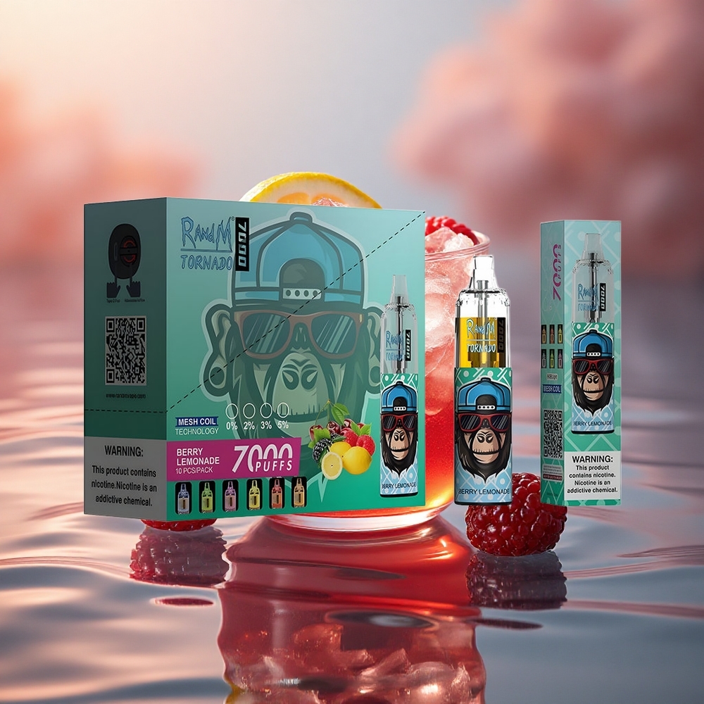 RandM Fumot Tornado 7000 Puffs Berry Lemonade Mesh 850