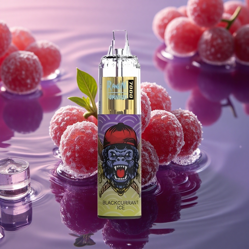 RandM Fumot Tornado 7000 Puffs Blackcurrant Ice Mesh 14ML Type-C
