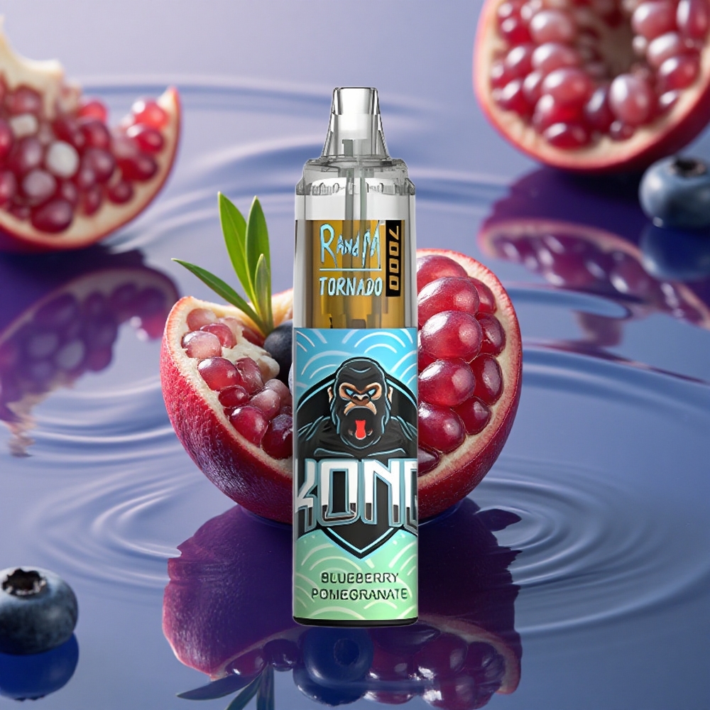 RandM Fumot Tornado 7000 Puffs Blueberry Pomegranate Mesh Coil Type-C