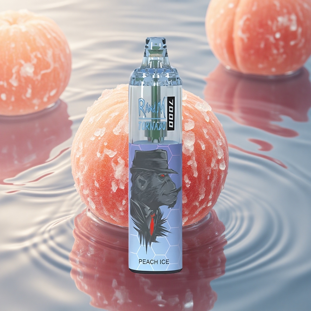 RandM Fumot Tornado 7000 Puffs Peach Ice Mesh 14ML Type-C