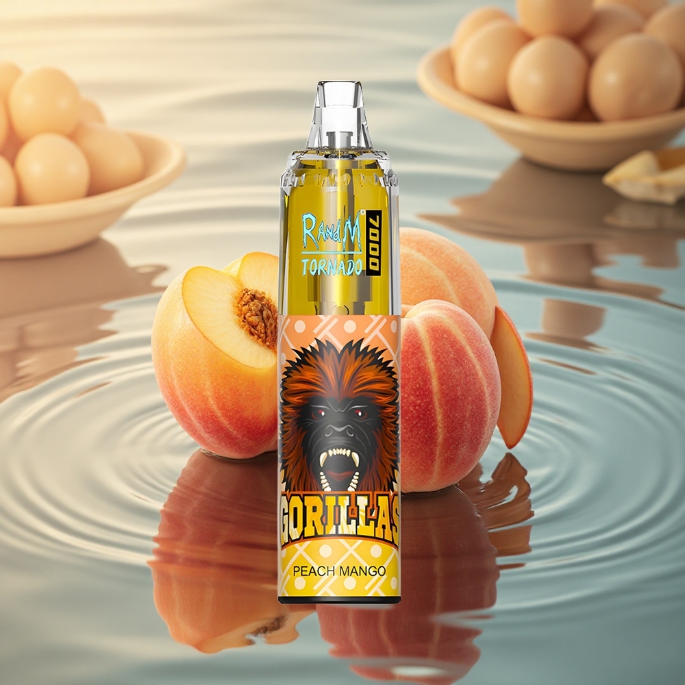 RandM Fumot Tornado 7000 Puffs Peach Mango Mesh 14ML Type-C