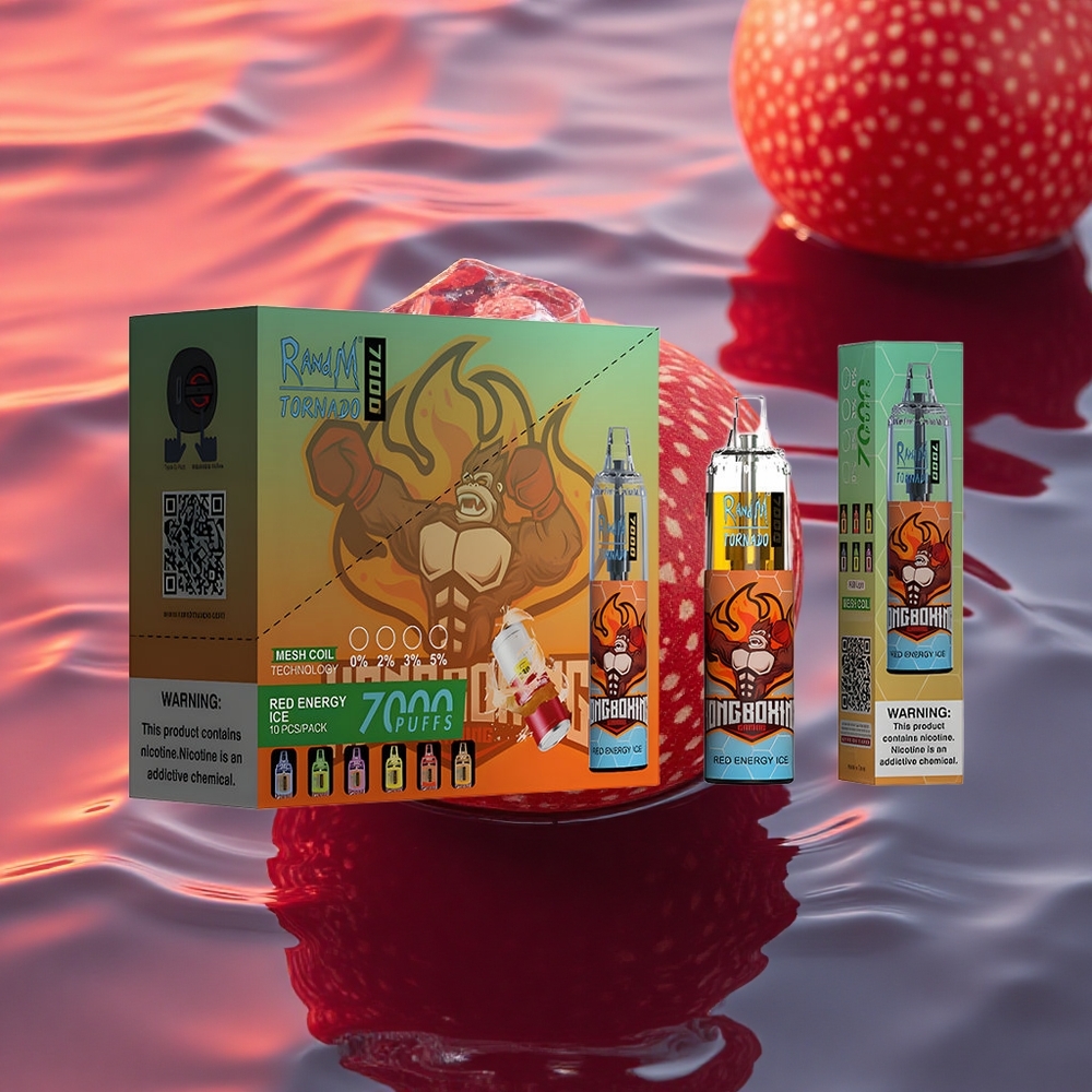 RandM Fumot Tornado 7000 Puffs Red Energy Ice Mesh 14ML Type-C