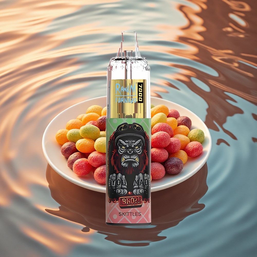 RandM Fumot Tornado 7000 Puffs Skittles Mesh 14ML RGB Vape