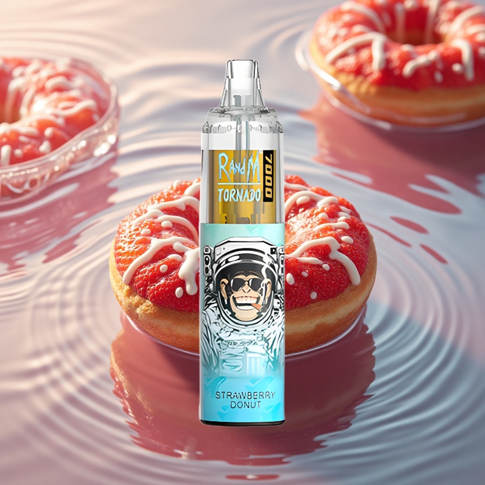 RandM Fumot Tornado 7000 Puffs Strawberry Donut Mesh 14ML Type-C