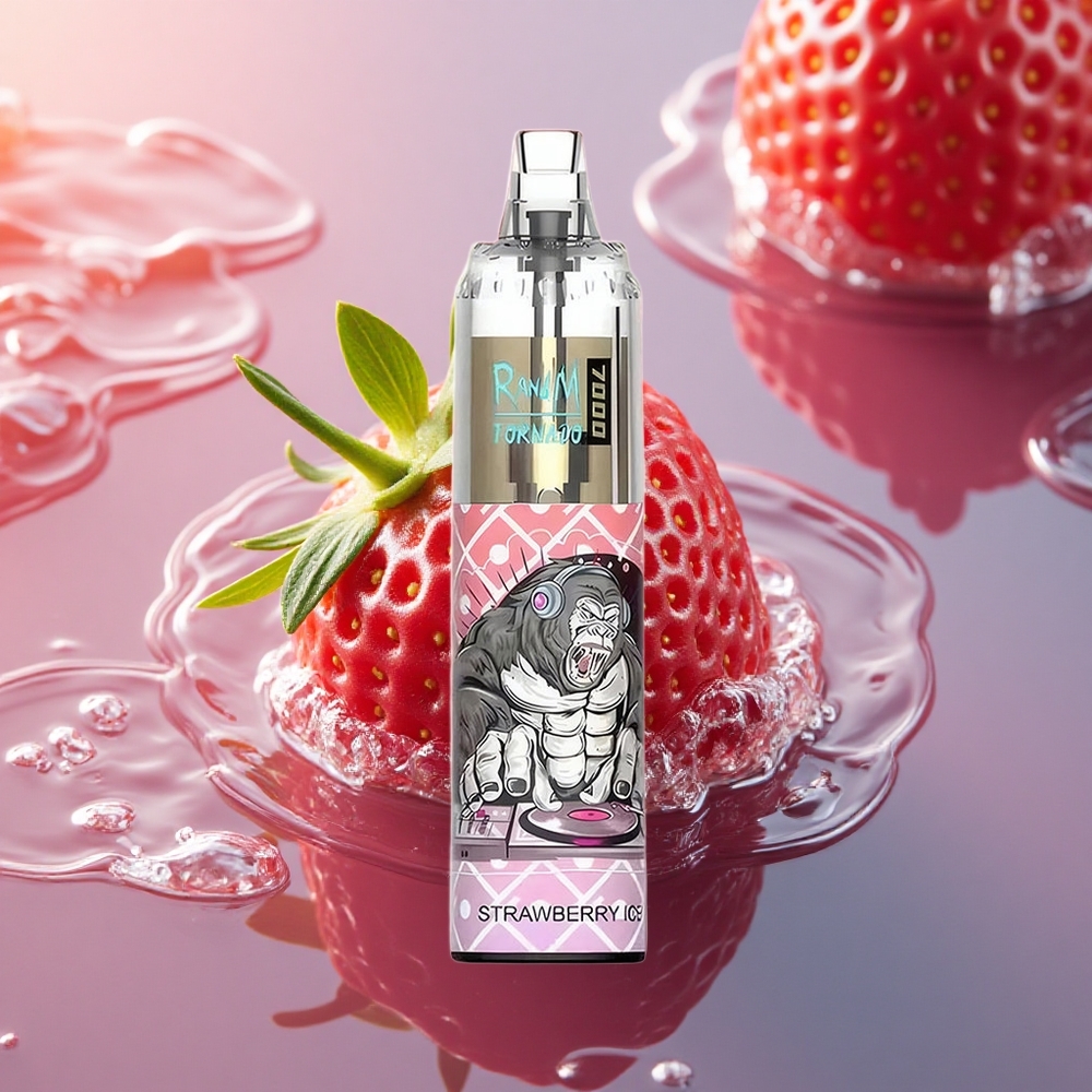 RandM Fumot Tornado 7000 Puffs Strawberry Ice Mesh Type-C