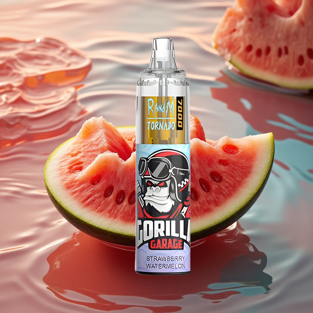 RandM Fumot Tornado 7000 Puffs Strawberry Watermelon Mesh 14ML Type-C