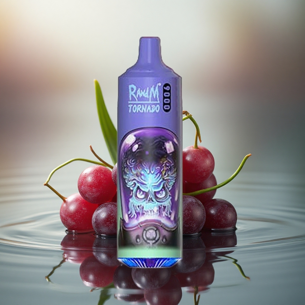 RandM Fumot Tornado 9000 Puffs Aloe Grape Mesh RGB 18mL