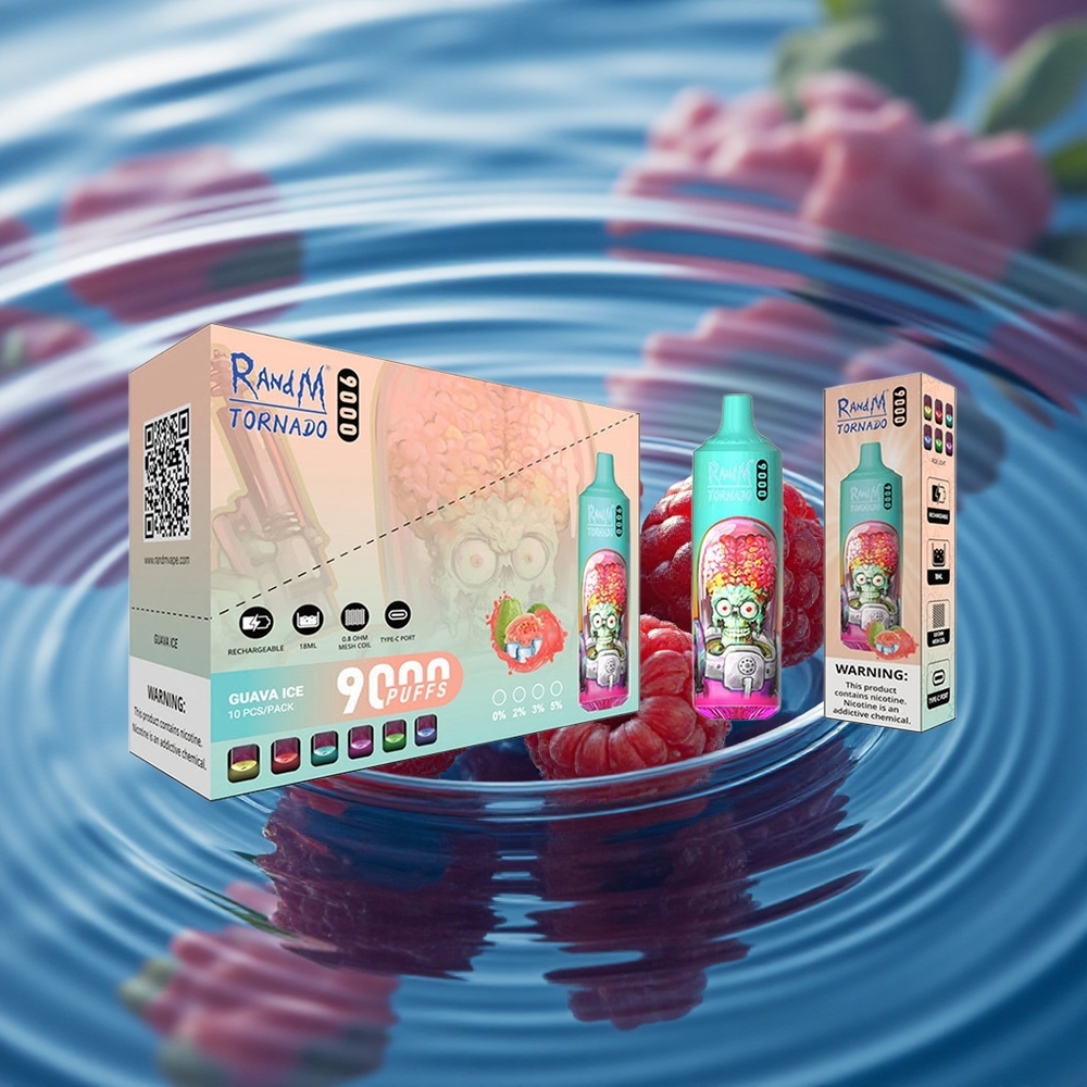 RandM Fumot Tornado 9000 Puffs Azure Tangy Raspberry Mesh RGB 850