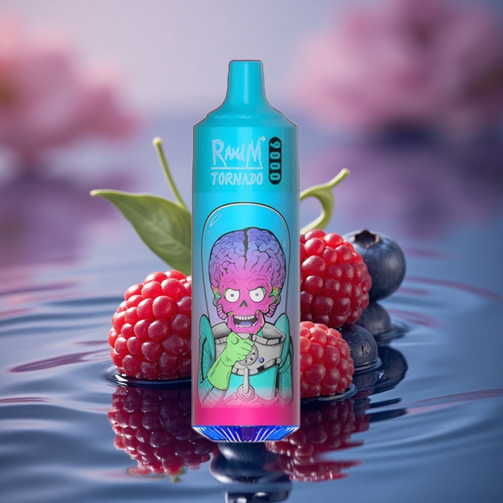 RandM Fumot Tornado 9000 Puffs Blueberry Raspberry Mesh 18mL RGB