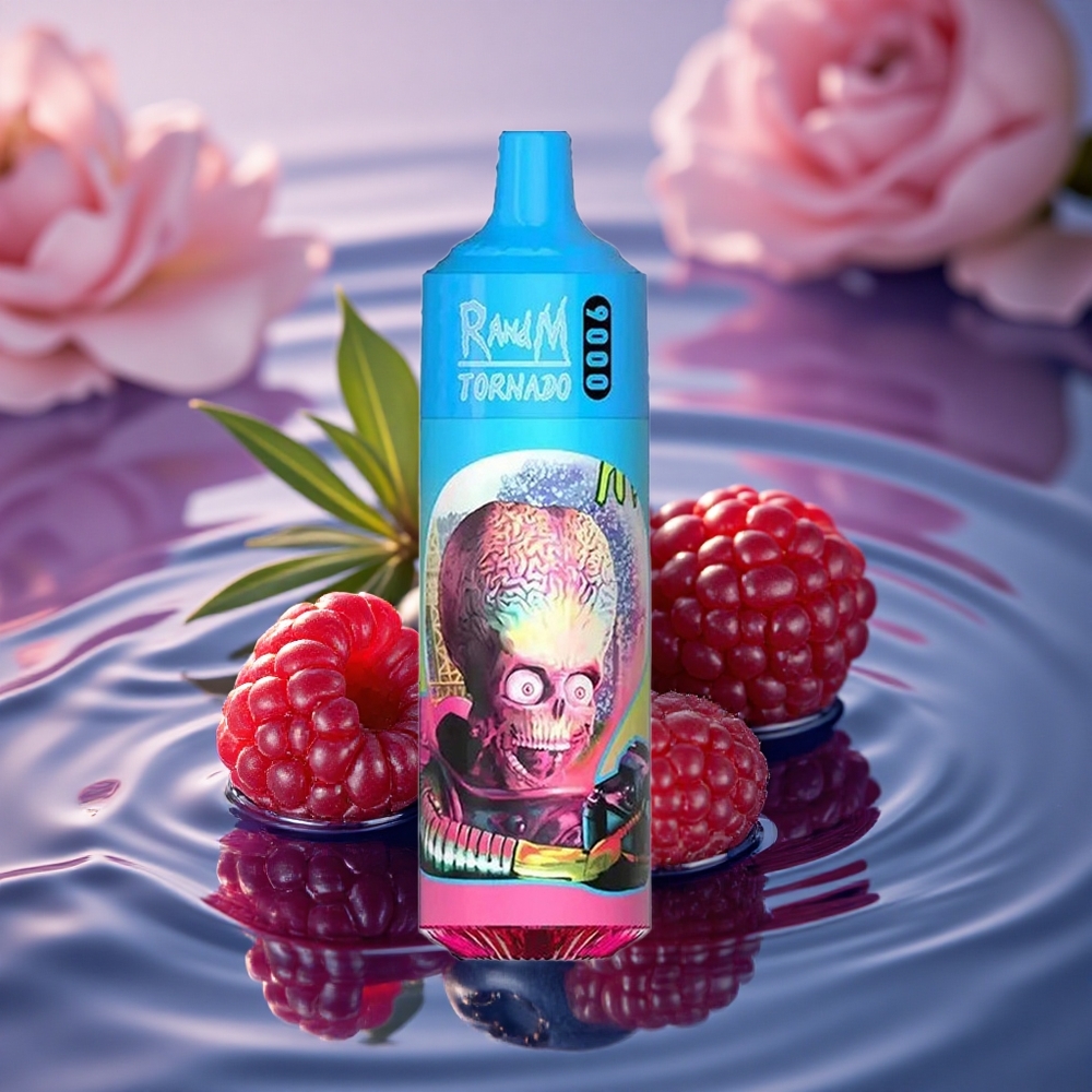 RandM Fumot Tornado 9000 Puffs Blueberry Sour Raspberry Mesh RGB 18mL