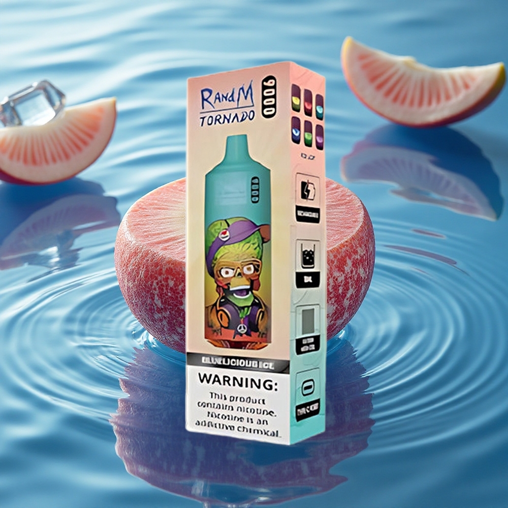RandM Fumot Tornado 9000 Puffs Bluelicious Ice 9000 Mesh RGB