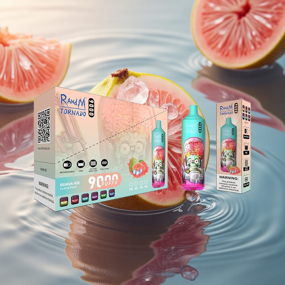 RandM Fumot Tornado 9000 Puffs Guava Ice Mesh 18mL RGB