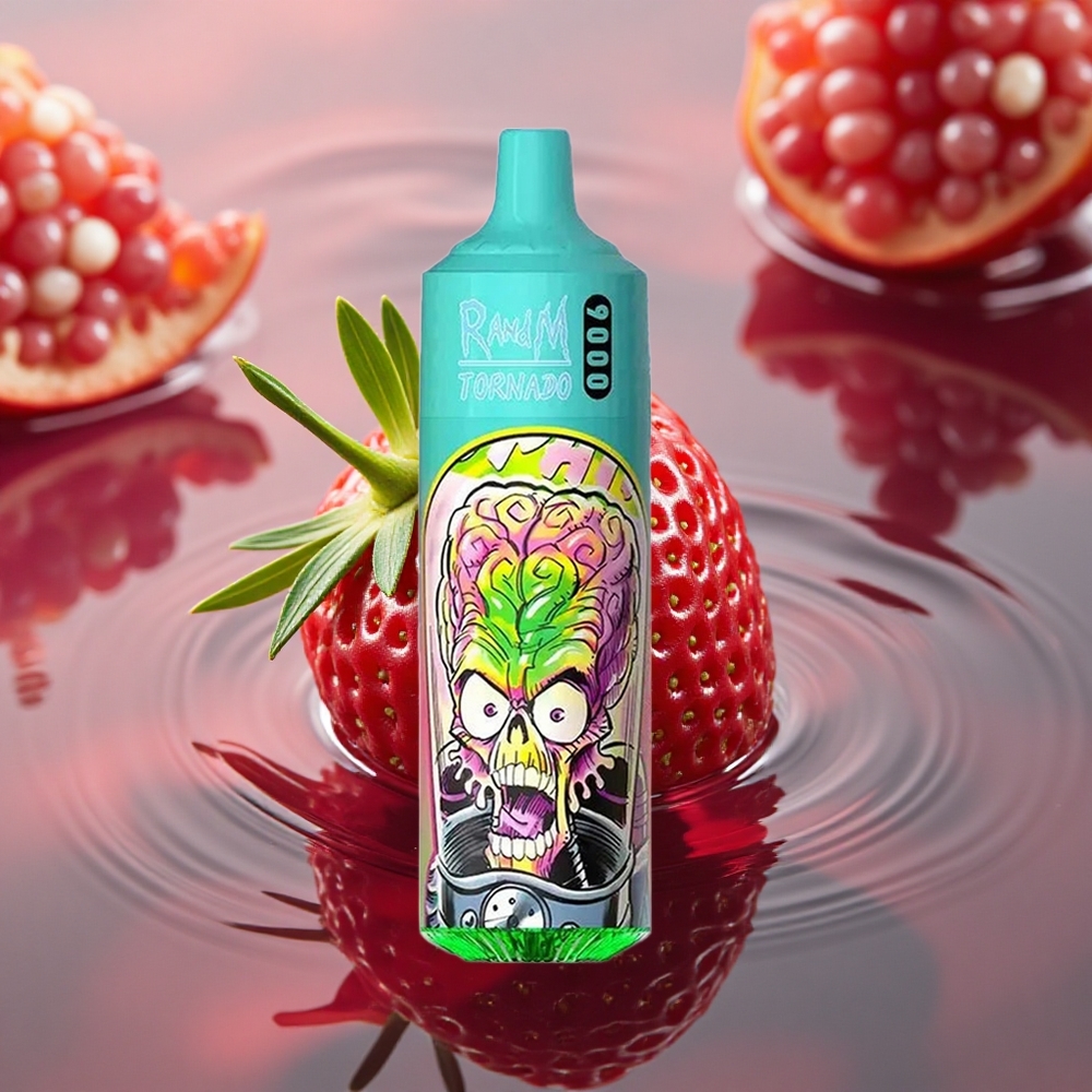 RandM Fumot Tornado 9000 Puffs Strawberry Pomegranate Mesh RGB 18mL