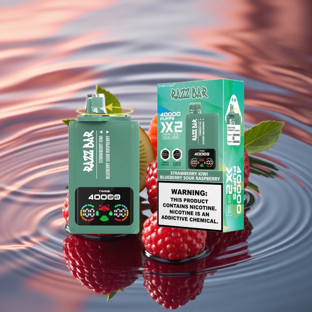 Razz Bar 40000 Puffs Strawberry Kiwi - Blueberry Sour Raspberry Type-C Mesh 5%